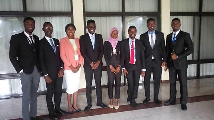 Eight students of the SPDC JV-sponsored Centre of Excellence in Geosciences and Petroleum Engineering, University of Benin... at the completion ceremony of their Research Internship with the Shell Petroleum Development Company of Nigeria (SPDC) headquarters in Port Harcourt.