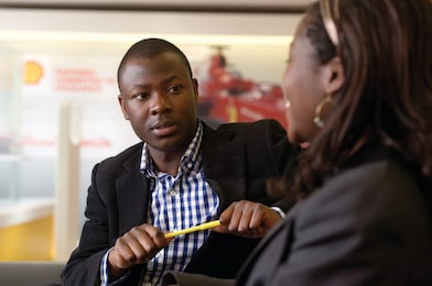 Man in meeting africa