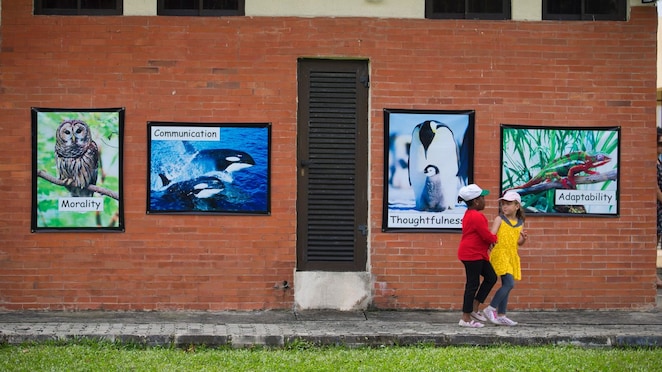 Kindergarten in the Donglian resettlement village